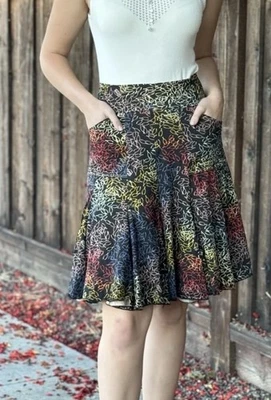 Falda Corazón Effie XL Tirar en Volantes Giratoria Falda Completa Retro Bolsillos Panelados Foto 1 de 4