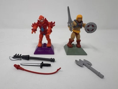 Mega Construx He-Man vs Beast Man MOTU Masters of the Universe Complete - Image 1 of 3