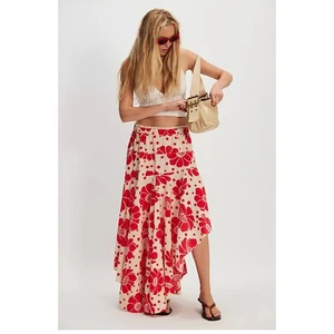 Maxi Falda Estampada Amapola Free People Pequeña Nueva Con Etiquetas - Imagen 1 de 4