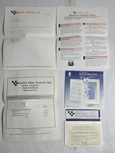 File PixSure File Elettronico Vintage 1991 Software PC Lettera Listino Prezzi - Foto 1 di 11