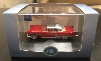 Oxford 1957 Cadillac Eldorado Brougham Dakota rojo diecast modelo de coche - 1:87 HO Foto 1 de 4
