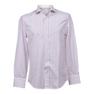 BRUNELLO CUCINELLI HERREN 100 % BAUMWOLLE GESTREIFTES LANGARMHEMD MM6361718_C035 NEU MIT ETIKETT - Bild 1 von 2