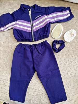 4件装美国女孩娃娃体操套装PWP紫色夹克带裤子,全新 — 第 1/4 张图片