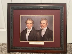 Rare! Joseph & Hyrum signed framed art by Ken Corbett -Excellent Condition! $50 - Bild 1 von 5