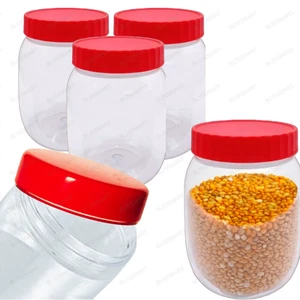 Plastic Spice Storage Jars with Screw Lids – Airtight Containers for Kitchen - Picture 1 of 12