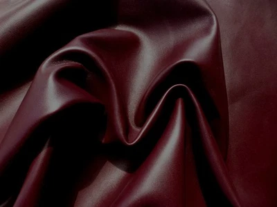 lambskin leather hide Premium Grade Dark Burgundy Full Bodied smooth finish - Image 1 of 4