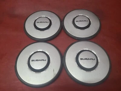 Subaru 1986 1987 1988 1989 XT Silver 8.25" Wheel Rim Center Cap Hub Cover SET Foto 1 de 4