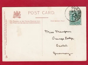 Guernsey 1904 Single Circle Postmark Tuck Childrens Christmas Greetings AS177 - Foto 1 di 2