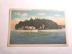 Postkarte Vintage Marble Island, Mallets Bay, Lake Champlain. A274 - Bild 1 von 3