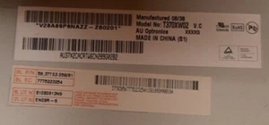SCHERMO MONITOR T370XW02 PER TV SAMSUNG LE37A456C2D - Foto 1 di 5
