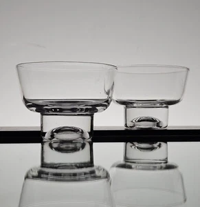 Tapio Wirkkala 1960s glass dessert bowl a pair of "Future" from Iittala Finland - Picture 1 of 6