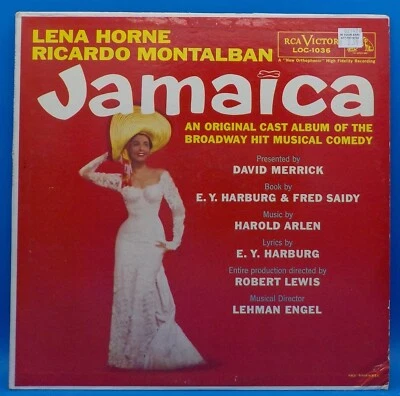 Lena Horne & Ricardo Montalban LP "Jamaica" BX13  Foto 1 de 4