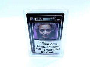 1994 Star Trek CCG Limited Edition Full Common Set of 121 Cards in Hard Case