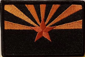 Parche de hierro con bandera ARIZONA emblema táctico borde negro versión III - Imagen 1 de 1