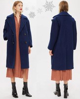 principles navy boucle coat