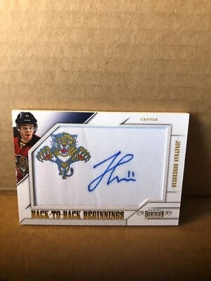 2013-14 Dominion Back to Back Beginnings Autographs #BBHH Huberdeau/Howden 68/99 - Image 1 of 2