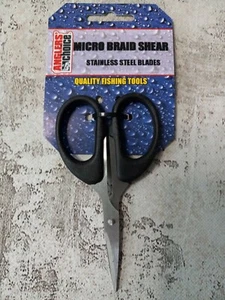 Anglers' Choice Micro Braid Shears Stainless Serrated Fishing Fishing Scissors - Picture 1 of 8