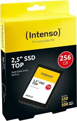 Intenso 2,5" SSD intern TOP 256 GB SATA III Festplatte Solid State Drive TOP - Bild 1 von 2