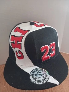 Chicago New Kings Choice 23 Jordan Bulls Black White Red Era Snapback Hat Cap - Picture 1 of 7