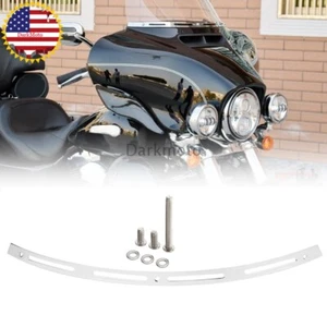 Slotted Windshield Batwing Windscreen Fairing Trim For Harley Touring 2014-up - Picture 1 of 12