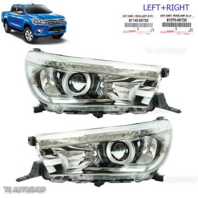 适用于丰田 Hilux Revo Sr5 M70 M80 15 2016 套装 LED 头灯投影仪 — 第 1/4 张图片