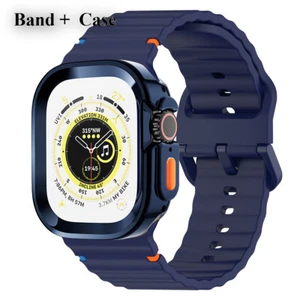 Pour Apple Watch Ultra 49mm Série 10 9 8 7 6 SE Bracelet TPU Bumper Case Cover - Photo 1 sur 20