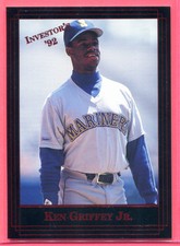 KEN GRIFFEY JR. ~ 1992 Investor's Journal Baseball Red Foil Insert Card #78  