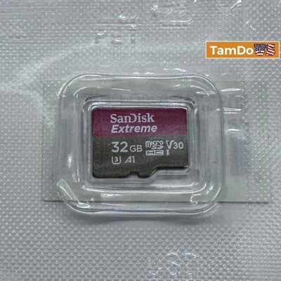 (Lot of 2) Sandisk A1 32GB Extreme micro SD HC Card V30 U3 - Image 1 of 3