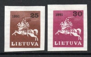 Lituania sin montar o nunca montada 1991 (julio) definitivos imperfectos - Imagen 1 de 1
