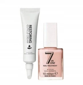 AVON SET RESTORING Cuticle Cream 15ml + nail treatment 7 in 1 10ml - Picture 1 of 2