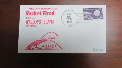 UNITED STATES ROCKET FIRED WALLOPS ISLAND NIKE ASP 4-20-1961 ADDRESSED COVER - Image 1 of 2