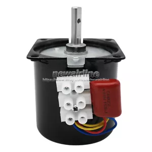 1 Stück AC110V/220V 2,5-110 U/min 14 W Metallgetriebe Synchrongetriebe Untersetzungsgetriebe AC Motor - Bild 1 von 8