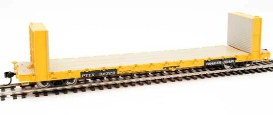 HO Scale Walthers 910-5849 Trailer Train PTTX 92329 60' PS Bulkhead Flatcar - Image 1 of 1
