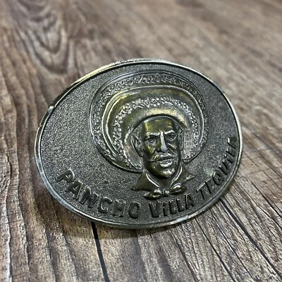 Belt Buckle Liquor Advertisement Tequila Pancho Villa Lewis Buckles Chicago - Image 1 of 4