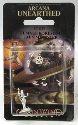 Ral Partha 67-027 Female Loresong Faen Magister (Arcana Unearthed) Fey Mage - Image 1 of 2
