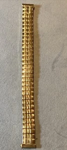 Vintage CDC NOS Ladies Gold Expansion Watchband 12mm-1/2 Inch Watch Band NEW - Picture 1 of 9