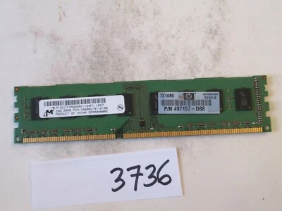 Micron MT16JTF25664AZ-1G4F1 2Gb PC3-10600 1333Mhz DDR3 Desktop Memory RAM (3736) - Image 1 of 2