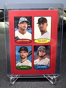 2023 Topps Heritage High Number Red Jesus Luzardo Eury Perez Jon Berti Rookie RC - Picture 1 of 1