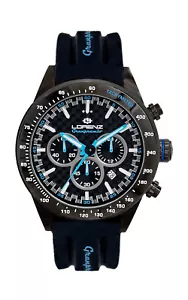 Orologio Uomo LORENZ GRANPREMIO 30210DD Chrono Silicone Nero - Bild 1 von 1