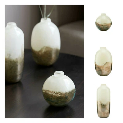 House Doctor Vase Earth Beige Natur Braun Blumenvase klein Tischdeko Deko  - Bild 1 von 3