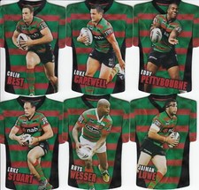 2009 Select NRL Classic Series - Holofoil-Die-Cut-Jersey RABBITOHS Team Set (6)