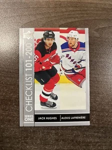Jack Hughes / Alexis Lafreniere Checklist Upper Deck 2021-2022 - Picture 1 of 2
