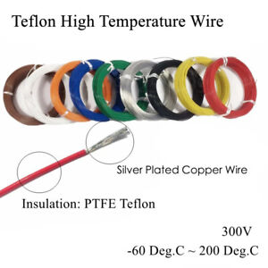 PTFE FEP Silver Plated Wire Teflon High Temperature Wire 200°C 0.15mm²-0.75mm²