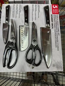 Schmidt Bros 5 Piece Knife & Shear Combo set BLACK, ART 1759378 - Picture 1 of 4