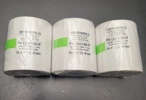 3 rolls Thermal Paper Labels, 4" x 3" with perfs on 1" core, 500/roll - 1 roll - Picture 1 of 3