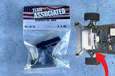 Team Associated RC10L2 1:10 Suspension Arms #4115 BRAND NEW BLACK - Image 1 of 4