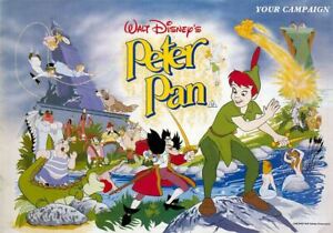 Peter Pan Walt Disney original UK Campain PressBook Tinkerbell Poster Art Photos