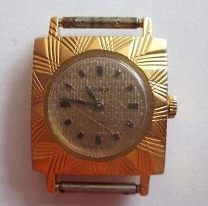CHAJKA Chaika Soviet Russian wrist watch AU12.5 Gold plated Ladies USSR - Picture 1 of 1