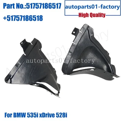 Front Engine Splash Shield Left & Right Fit For 2011-2016 BMW 535i xDrive 528i - Image 1 of 4