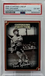Tris Speaker PSA 6 - 1998 Starting Lineup Cards Cooperstown Collection - Pop 2 - Picture 1 of 8